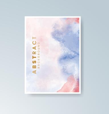 Transparent watercolor layers in creative card templates