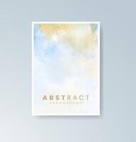 Soft artistic backgrounds in calming watercolor hues vector