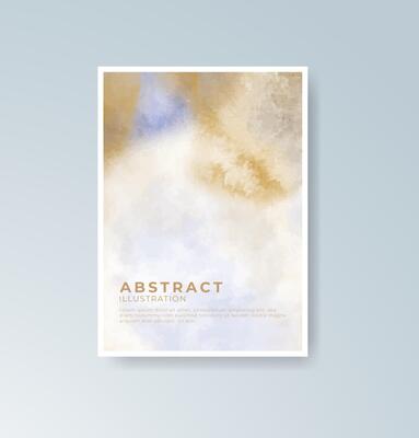 Faded watercolor strokes bringing warmth to your cards