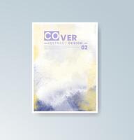 Soft artistic backgrounds in calming watercolor hues. vector