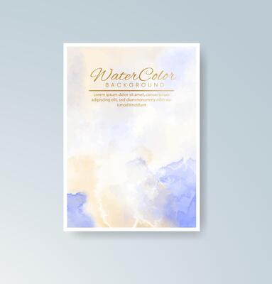 Faded watercolor strokes bringing warmth to your cards.