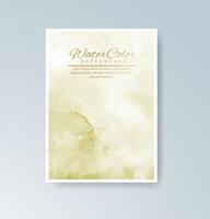 Sophisticated cards using soft watercolor strokes. vector