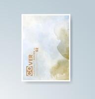 A gentle swirl of watercolor forms a graceful background. vector
