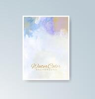 Blended watercolor visuals offering artistic depth. vector