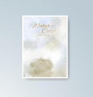 Muted watercolor tones adding calmness to your cards. vector