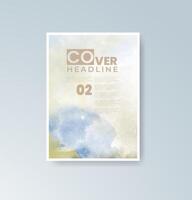 Flowing watercolor textures for versatile design purposes. vector