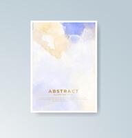 Graceful watercolor design elements for event stationery. vector