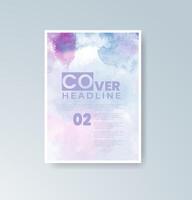 Fluid watercolor effects enhancing your creative message. vector