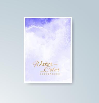 Watercolor cards with a handmade, natural look and feel.