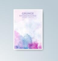 Soft color transitions with watercolor touches on cards. vector