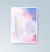 Light and minimal watercolor strokes for clean card visuals. vector
