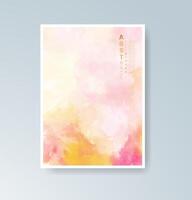 Inspiring watercolor elements for your next card idea. vector