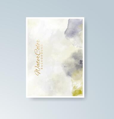 Cards designed with lively and soft watercolor expressions.