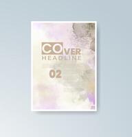 Art-inspired watercolor cards designed for print and web. vector