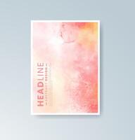 Hand-drawn watercolor backgrounds with subtle elegance. vector