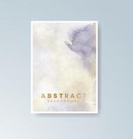 Watercolor elements enhancing any visual card layout. vector