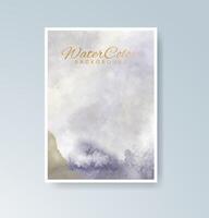 Abstract watercolor compositions on high-quality cards. vector