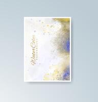 Light and fresh watercolor cards for personal use. vector