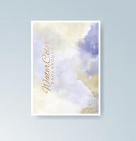 Modern cards with watercolor elegance for versatile use. vector