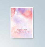 Graceful watercolor textures enhancing your card visuals. vector