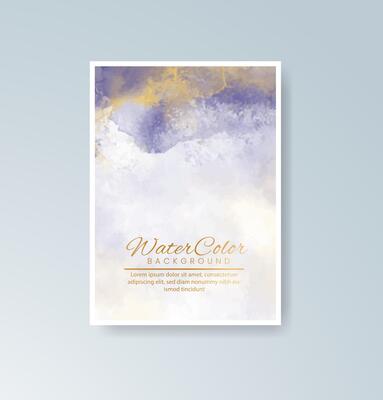 Watercolor background cards for stylish covers and events.