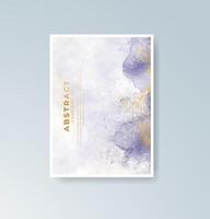 Unique cards with soft watercolor effects for creative use. vector