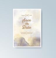 Rustic calligraphy wedding menu card vector