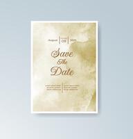 Modern gold-foiled rehearsal dinner invite color vector