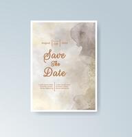 Spring monochrome table number card vector