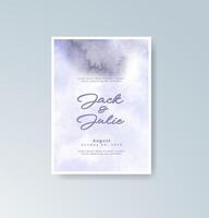 Spring watercolor wedding program vector