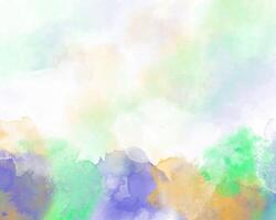 Harmonious splash composition in watercolor tones vector