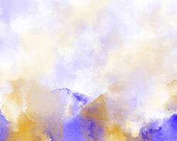 Multicolor splash clouds in watercolor effect vector