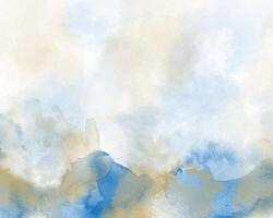 Painterly abstract watercolor with soft transitions vector