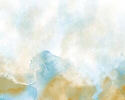 Abstract serenity in layered watercolor design vector