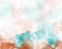 Mellow pigment flow on soft watercolor texture vector