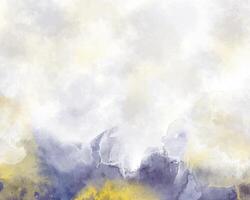 Watercolor background with surreal color fusion vector