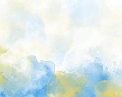 Swirling rainbow tones on abstract watercolor base vector