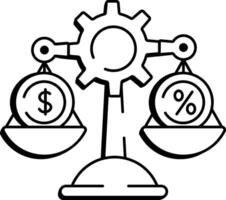 A sketchy style icon depicting business ethics vector