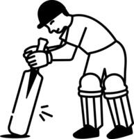 A drawing style icon showing bat tapping vector