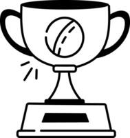 A sketchy style icon of cricket trophy vector