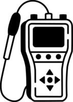 A drawing style icon showing moisture meter vector
