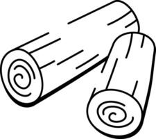 A doodle style icon of raw material vector
