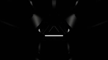 White Mysterious Flashing Sci Fi Corridor Background VJ Loop in 4K video