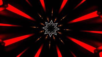 Red Orange and White Pulse Neon Arcade in Endless Flow Background VJ Loop in 4K video