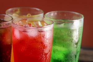 Carbonated water in glass fizzy and refreshing every drop photo