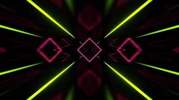 Light Green and Pink Strobe Neon Rhythm Tunnel Background VJ Loop in 4K video