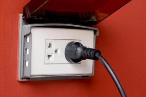 A good quality power plug can greatly reduce the risk of fire. photo