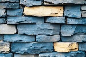 Textured Stone Wall for Architecture and Design Concepts photo
