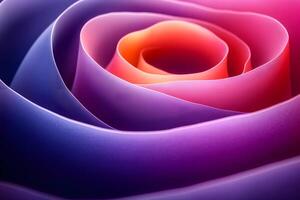 Vibrant Neon Rose Petals Abstract Floral Background for Contemporary Design photo