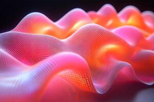 Abstract Waveform in Vibrant Colors Modern Digital Art Design for Creative Projects and Prints photo